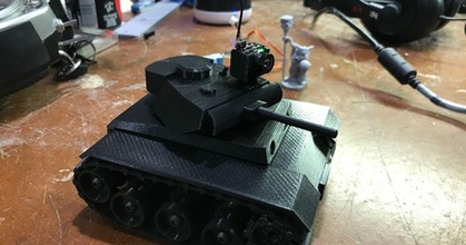 rc mini Panzer trabalhando suspensão fpv papaiboomalati baixar livre stl modelo printablescom 3d modelos passatempo fabricantes robótica tanque 3d print model - Mito3D