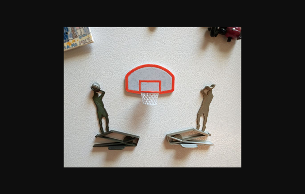 fridge magnet basketball action set by lobocnc download free stl model printablescom 3d models sports & outdoor indoor refrigeratormagnet 2 3d print model - Mito3D