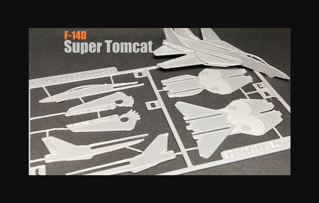 f 14d súper gato equipo tarjeta by fantasma fabuloso descargar gratis stl modelo imprimibles com 3d modelos pasatiempo hacedores ideas montaje avión combatiente aeronave jet 3d print model - Mito3D