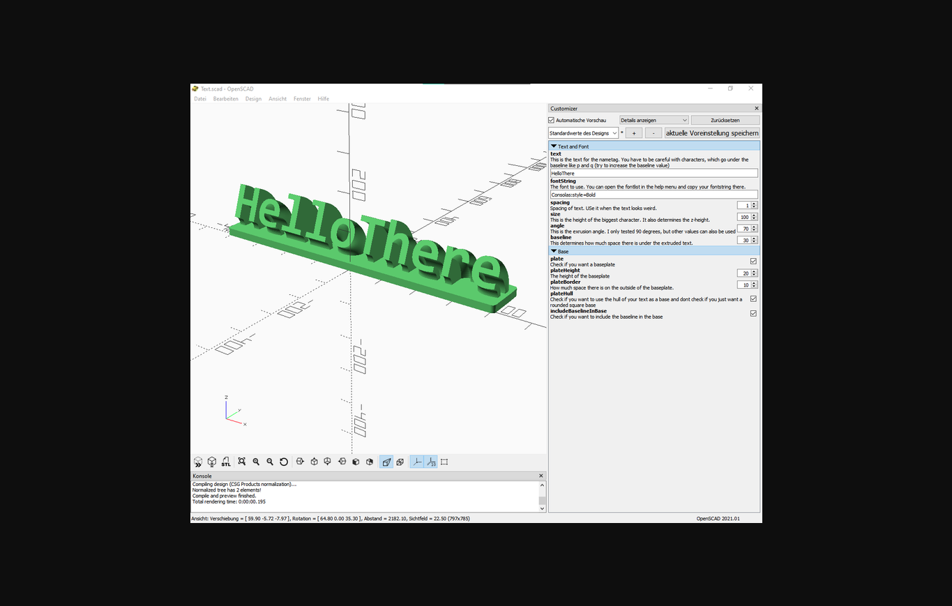 barrer personalizable openscad by pedramezani descargar gratis stl modelo imprimibles com 3d modelos casa oficina placa nombre etiqueta abrecadpersonalizador 3D print model - Mito3D