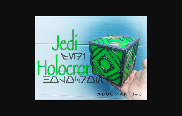 jedi holocron by bugman 140 download free stl model printablescom 3d models costumes & accessories props decoration starwars prop force 1 3d print model - Mito3D