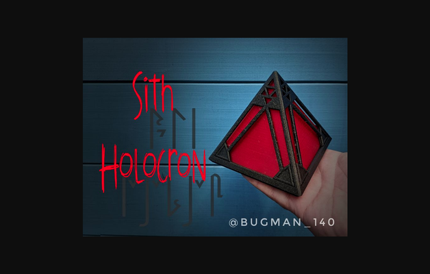 sith holokron by bugman 140 indir bedava stl model basılabilirler com 3d modeller kostümler aksesuarlar sahne dekorasyon yıldız savaşları destek kuvvet 1 3d print model - Mito3D