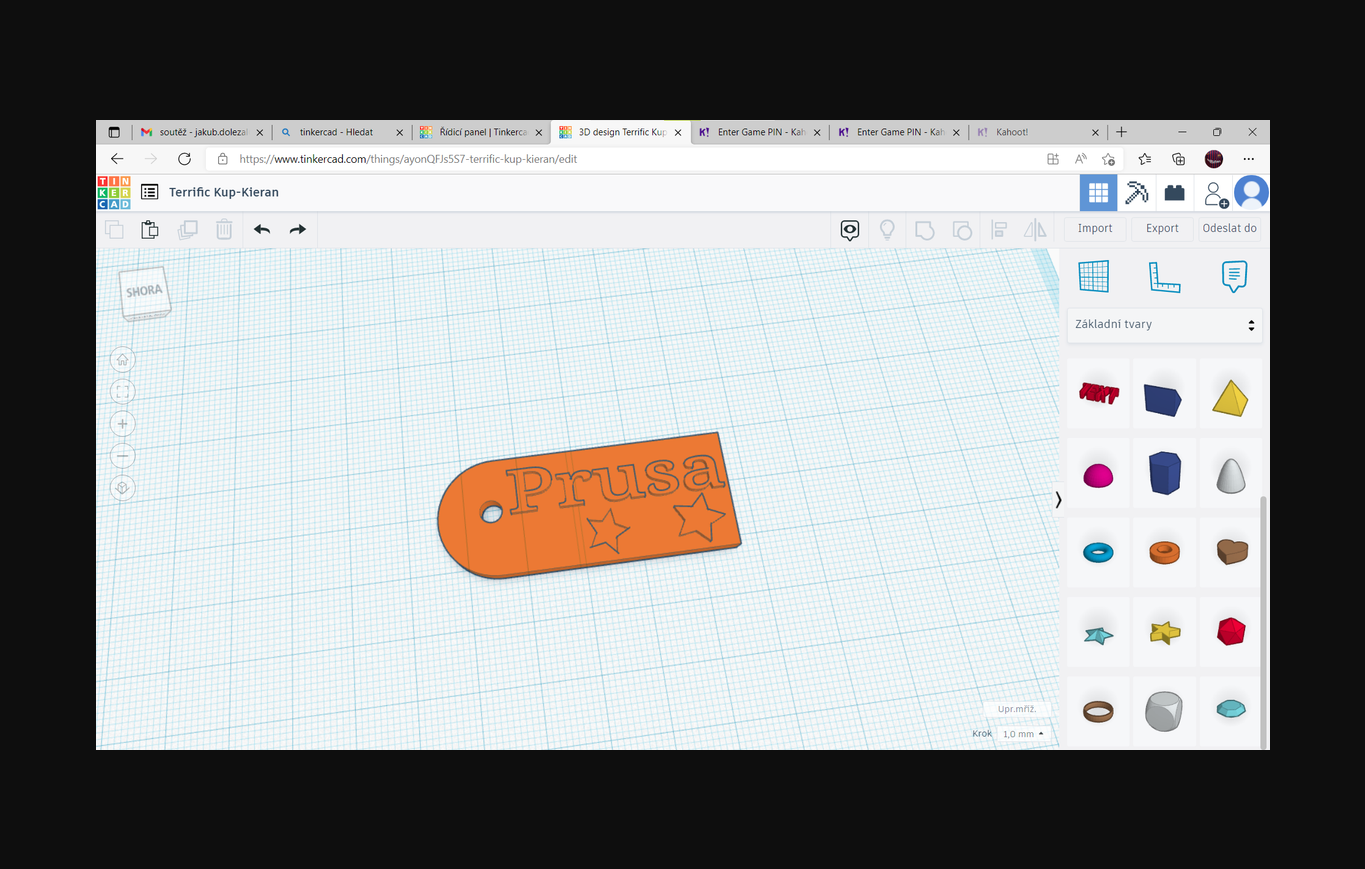 jmenovka prusa by jakub dole al download free stl model printablescom 3d models printers accessories 3D print model - Mito3D