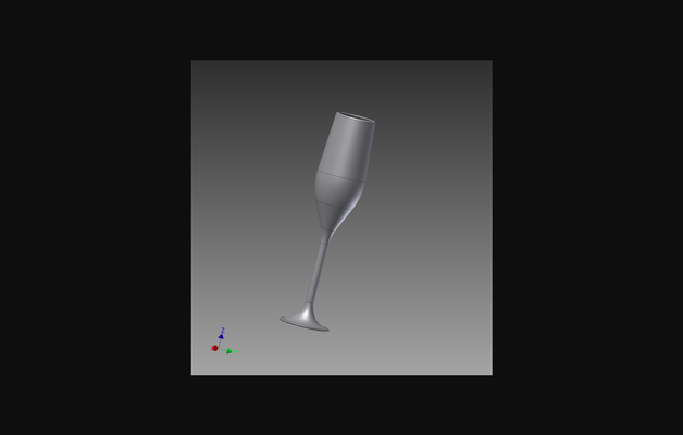 champagne flûte vase option by télécharger libre stl modèle imprimables com 3d modèles ménage cuisine boisson verre champagne 3d print model - Mito3D