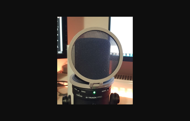 samson g-track pro pop filter by farmerbill256 download free stl model printablescom 3d models gadgets audio microphone thingiverse popfilter 3d print model - Mito3D