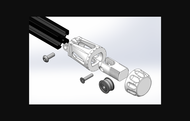 achse gürtel spanner voxelab aquila by weltraumspaziergang download frei stl modell druckbares 3d modelle drucker teile upgrades 3d print model - Mito3D