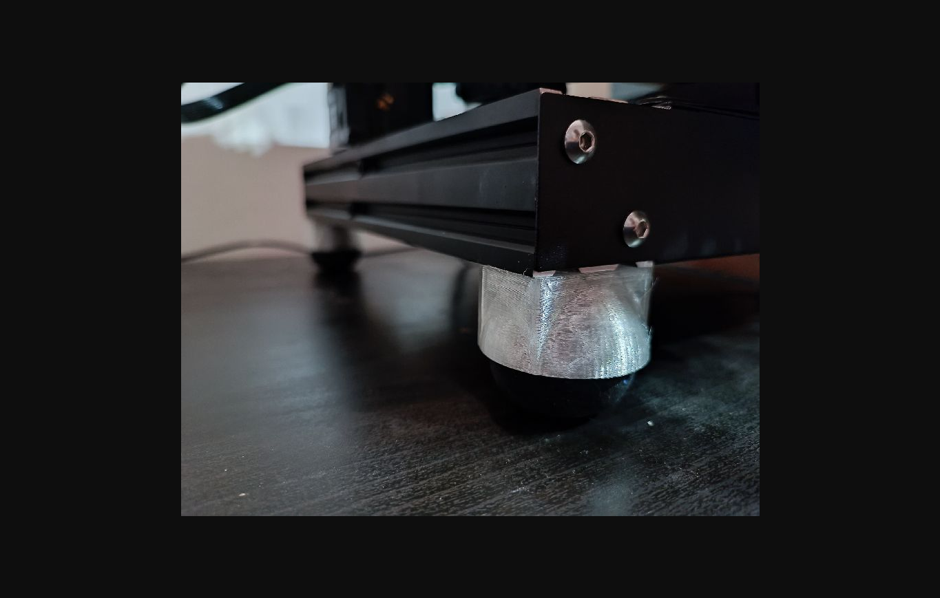 ender 3 squash ball damper feet by shawinkle download free stl model printablescom 3d models printers creality parts & upgrades ender3 nosupport 3D print model - Mito3D