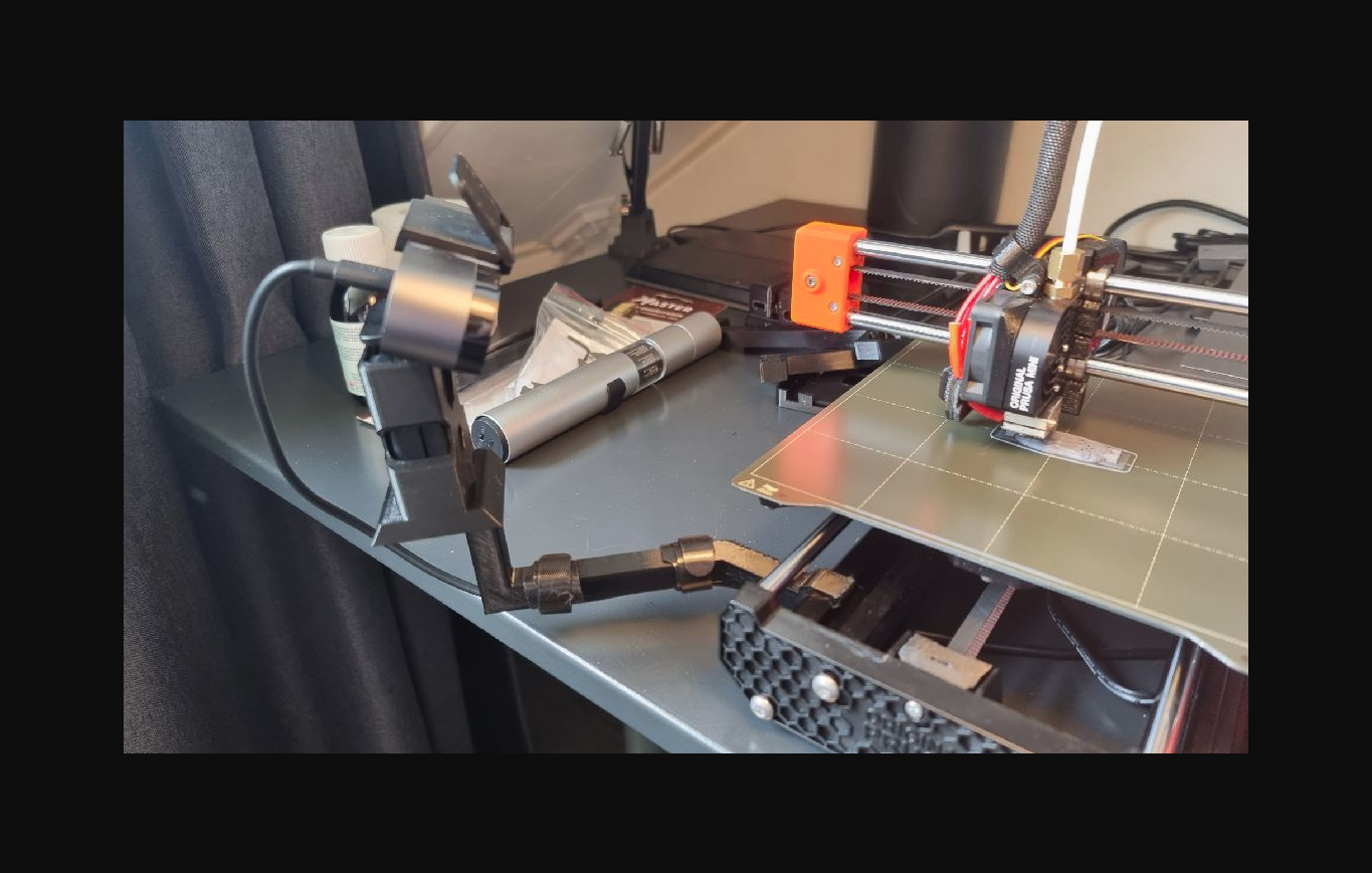 prusa mini telecamera montare fisso 45 grado by dennis berger scarica gratuito stl modello printables com 3d modelli stampanti parti aggiornamenti webcam 3D print model - Mito3D