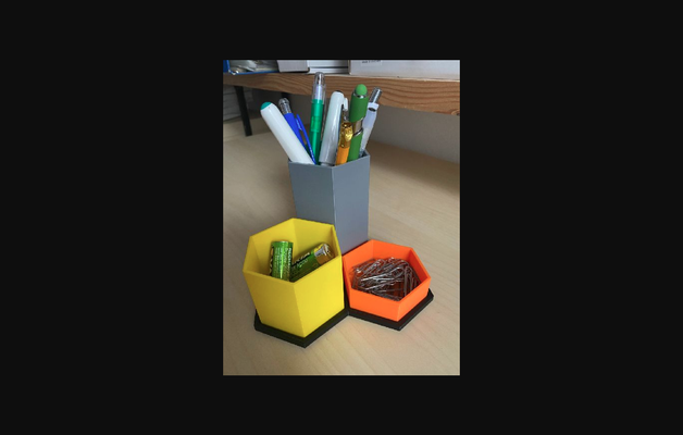 bolígrafo soporte organizador modular sistema by praetoriancz descargar gratis stl modelo imprimibles com 3d modelos casa oficina 3d print model - Mito3D