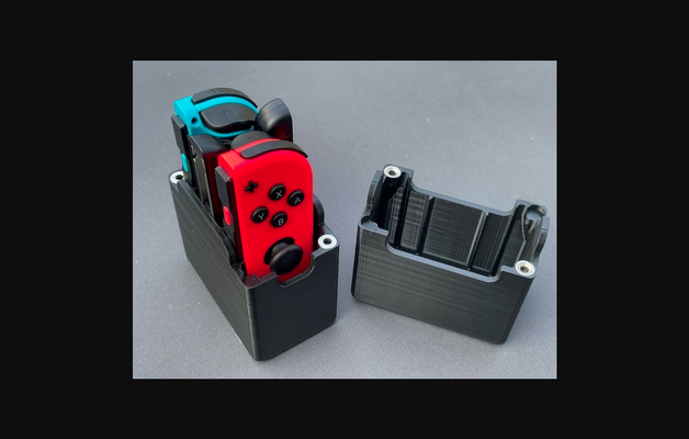 nintendo interruptor joy con caso bainha customizável magnético tamanho by thompatterson baixar livre stl modelo printables 3d modelos brinquedos jogos ar suporte joycon switch nintendo 3d print model - Mito3D