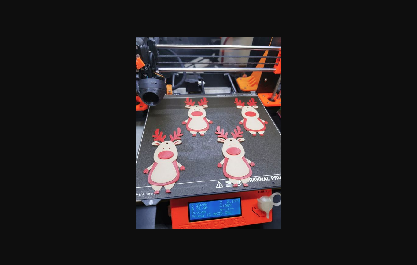 rutschen natale rentier weihnachten by mc2 project3d download frei stl modell druckbares 3d modelle kunst design designs weihnachtsdekorationen 3D print model - Mito3D