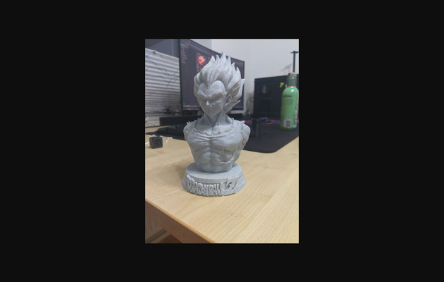 vegeta fallimento base by redux scarica gratuito stl modello printables com 3d modelli arte design sculture schermo uomo viso 3d print model - Mito3D