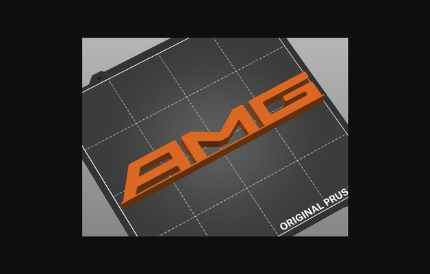 amg logo 1 32 carrerabahn by bosal download frei stl modell druckbares 3d modelle hobby macher rc robotik logo slotcar slotcar132 rennbahn 3d print model - Mito3D