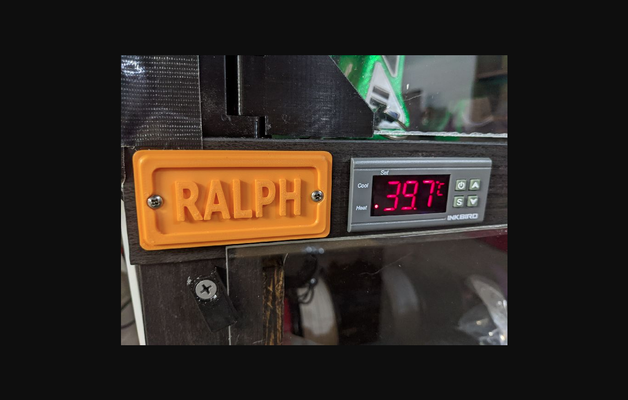 ralph badge - happy days by inverted pursuits lab download free stl model printablescom 3d models printers accessories namebadge 3d print model - Mito3D