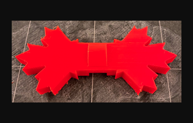 canadá bordo folha arco gravata by mark uofu baixar livre stl modelo printables 3d modelos moda homens borboleta canadianmapleleaf 3d print model - Mito3D