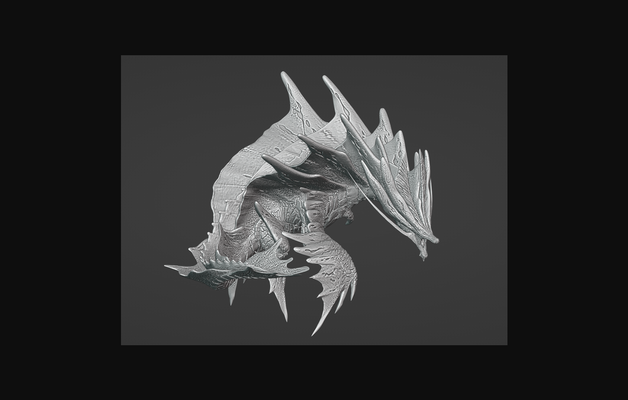 amatsu behält by pittrbm download frei stl modell druckbares 3d modelle spielzeuge spiele aktion zahlen statuen drachen videospiele thingiverse monsterjäger leviathan 3d print model - Mito3D