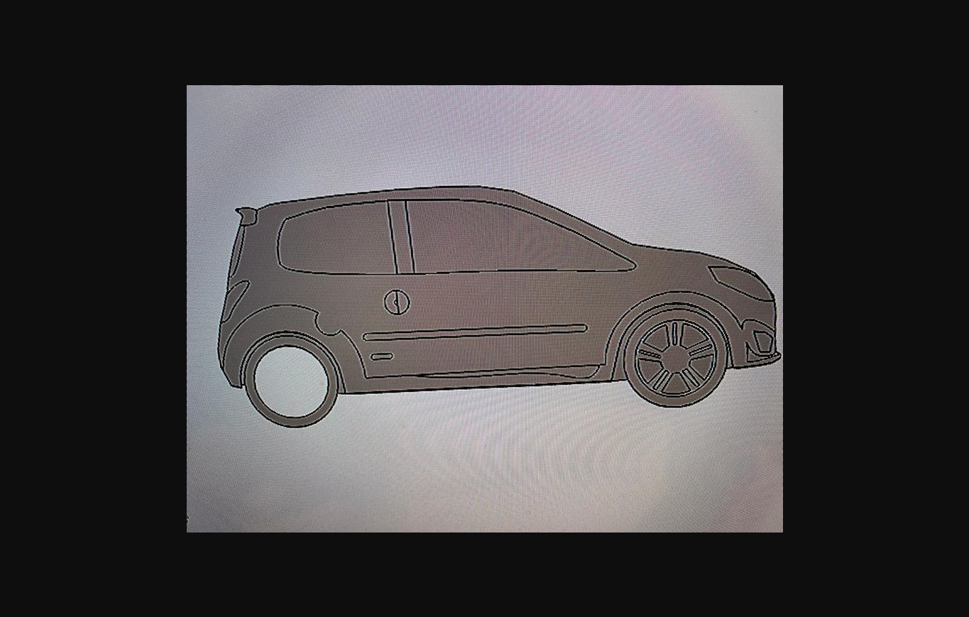 twingo rs schlüsselbund by herr download frei stl modell druckbares 3d modelle hobby macher automobil renault 133 renaulttwingo 3D print model - Mito3D