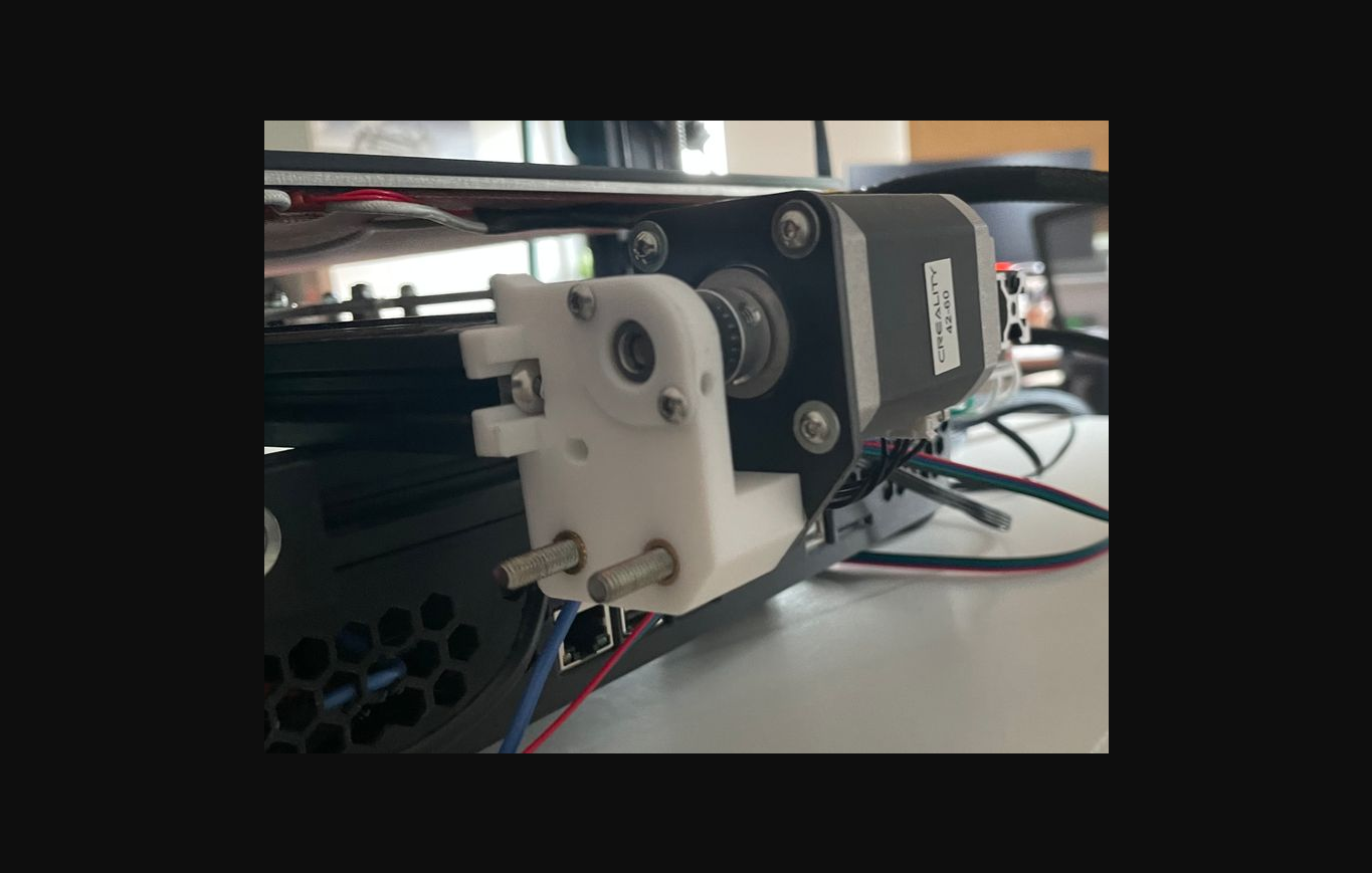 2040 y axis stepper mount ender extender ender3 v12 by laurens download free stl model printablescom 3d models printers creality parts & upgrades 2040extrusion enderextender 3D print model - Mito3D