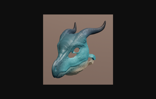 seegang drachen maske by dragonartist15 download frei stl modell druckbares 3d modelle kostüme zubehör cosplay allgemeines kostüm thingiverse 3d print model - Mito3D