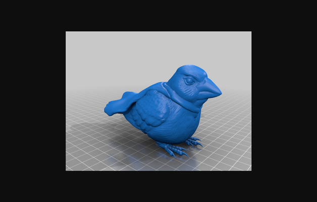 super spatz by dragonartist15 download frei stl modell druckbares 3d modelle welt scannt tiere vogel statue tier figur superheld 3d print model - Mito3D