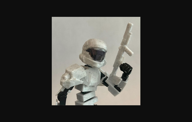 sorte odst by pinguim canadense baixar livre stl modelo printables 3d modelos brinquedos jogos açao figuras estátuas aréola unsc lucky13 3d print model - Mito3D