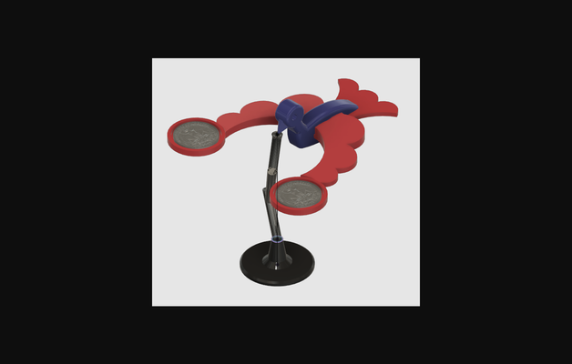 balance bird by steve smith download free stl model printablescom 3d models learning objects toy fidget fidgettoy 3d print model - Mito3D