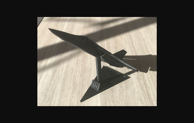 f111 on a stand by steve smith download free stl model printablescom 3d models hobby & makers ideas airplane raven military 3d print model - Mito3D