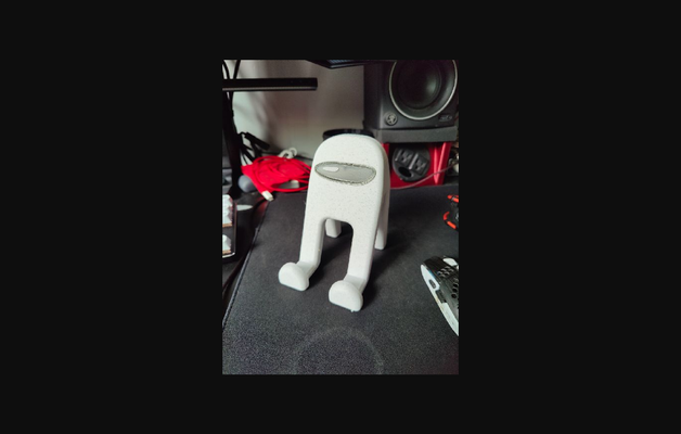 us amogus telefono in piedi by sfarzoso scarica gratuito stl modello printables com 3d modelli domestico ufficio titolare supporto immagine divertente meme sus 3d print model - Mito3D