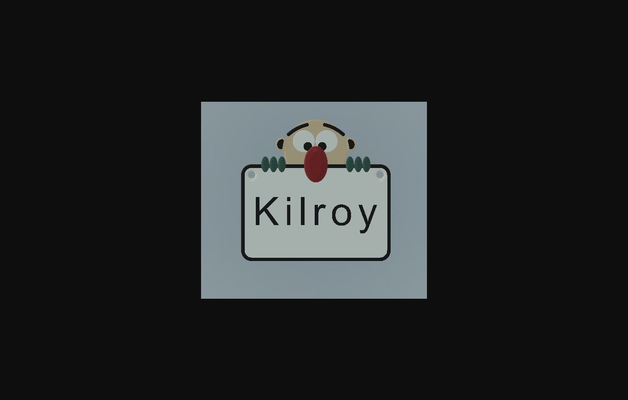 kilroy etiqueta by 3dcreatesomething descargar gratis stl modelo imprimibles com 3d modelos arte diseño 2d platos logos 3d print model - Mito3D