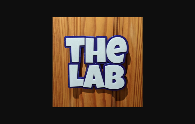 door tag - lab by nigel johnson download free stl model printablescom 3d models household house equipment sign nametag doorsign 3dnametag 3d print model - Mito3D