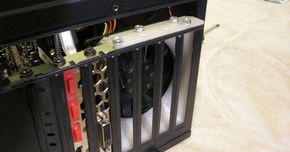 pci monter air canal 80mm ventilateur peur fret Télécharger libre stl modèle imprimablescom 3d modèles gadgets ordinateurs glacière refroidissement ventilation aérer GPU 3d print model - Mito3D