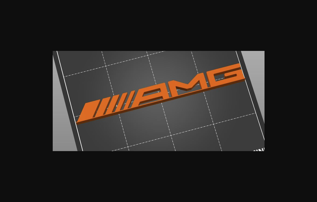 amg logo balken 1 32 carrerabahn by bosal download frei stl modell druckbares 3d modelle hobby macher rc robotik logo slotcar slotcar132 rennbahn 3d print model - Mito3D