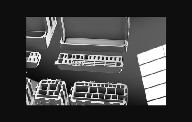 tool- pen- sd- microsd- usb-holder -- deskorganizer boxes set modular picatinny - easy-to-print-version by hochkant download free stl model printablescom 3d models household office 3d print model - Mito3D