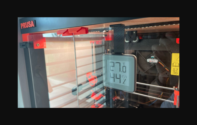 xiaomi mijia ink temperatur feuchtigkeit ikea mangel gehege aufhänger by notrial download frei stl modell druckbares 3d modelle drucker zubehör lackenclosure temperaturmonitor 3d print model - Mito3D