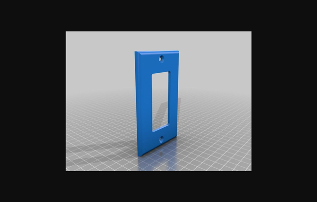 balancín ligero cambiar interruptor cubierta carcasa funda plato básico by walnetto descargar gratis stl modelo imprimibles com 3d modelos casa equipo interruptor luz thingiverse eléctrico 3d print model - Mito3D