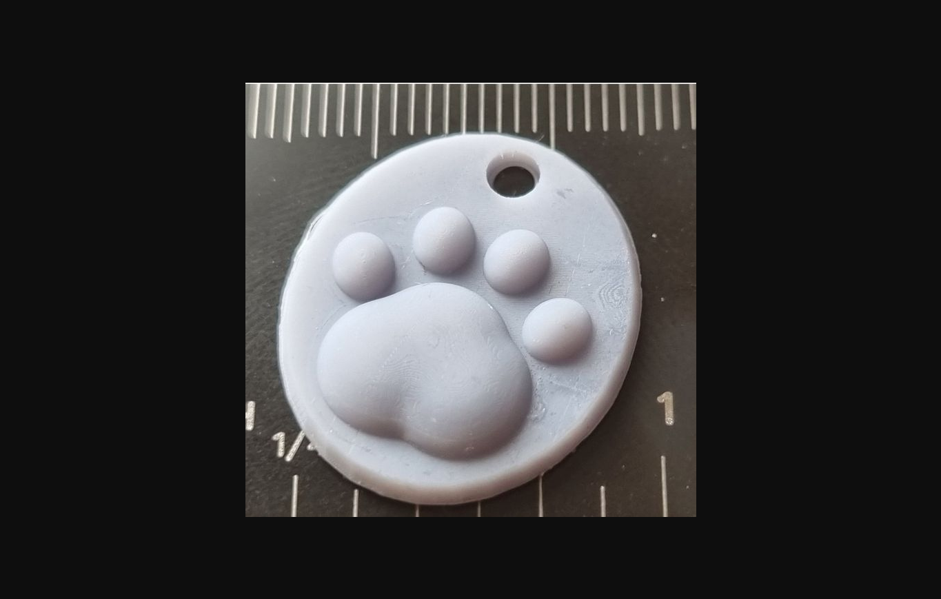 kedi köpek pati sarkık anahtarlık by rossben indir bedava stl model basılabilirler com 3d modeller moda aksesuarlar şirin 3D print model - Mito3D