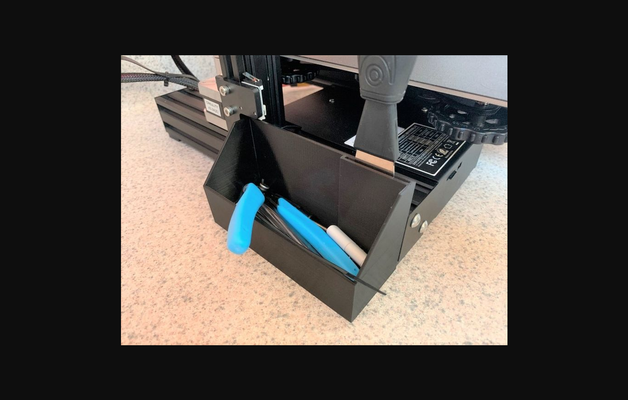 ender 3 pró ferramenta caddie by drprintsalot baixar livre stl modelo printables 3d modelos impressoras acessórios caixa ferramentas porta ender3 thingiverse 3d print model - Mito3D