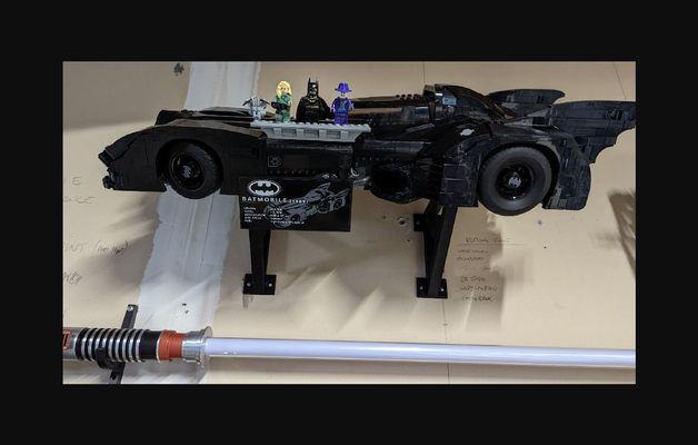 lego 1985 batmobile wall mount by redbeard download free stl model printablescom 3d models art & design wall-mounted 3d print model - Mito3D