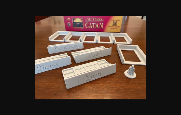 yerleşimciler of catan parçalar kart kulp destek ayarlamak by kenar odunu modern indir bedava stl model basılabilirler com 3d modeller oyuncaklar oyunlar dış mekan şeytani yerleşimcileri 3d print model - Mito3D