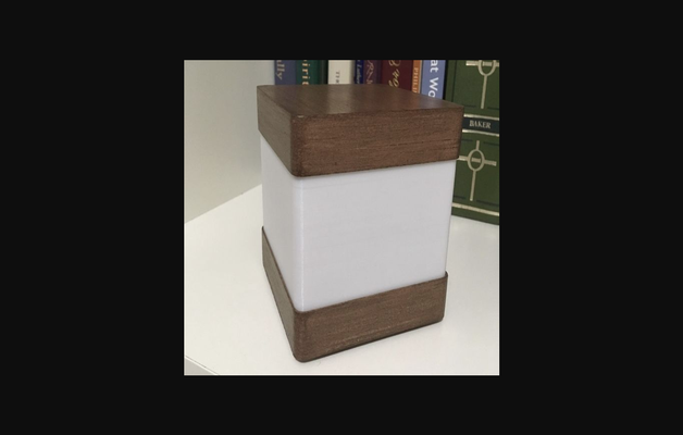 cubo lamp ikea ledberg by bordo bosco moderno scarica gratuito stl modello printables com 3d modelli domestico casa attrezzature lampada arredamento ikeahack legna 3d print model - Mito3D