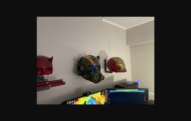 helmet wall hanger by andrews print shop download free stl model printablescom 3d models art & design wall-mounted mount wallmoun 3d print model - Mito3D