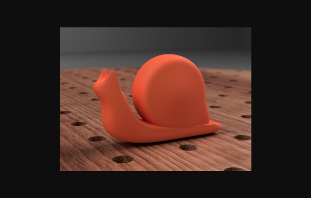 simple snail orginal by w&h download free stl model printablescom 3d models printers test fusion360 testprint simpleprint 3d print model - Mito3D