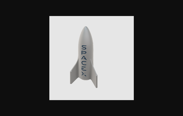 starship by 3d-maker download free stl model printablescom 3d models toys & games vehicles 3d print model - Mito3D