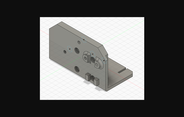 ender 3 x axis backplate mgn12h linear rail by smund rosendahl download free stl model printablescom 3d models printers creality parts & upgrades xaxis ender3 linearrail 3d print model - Mito3D