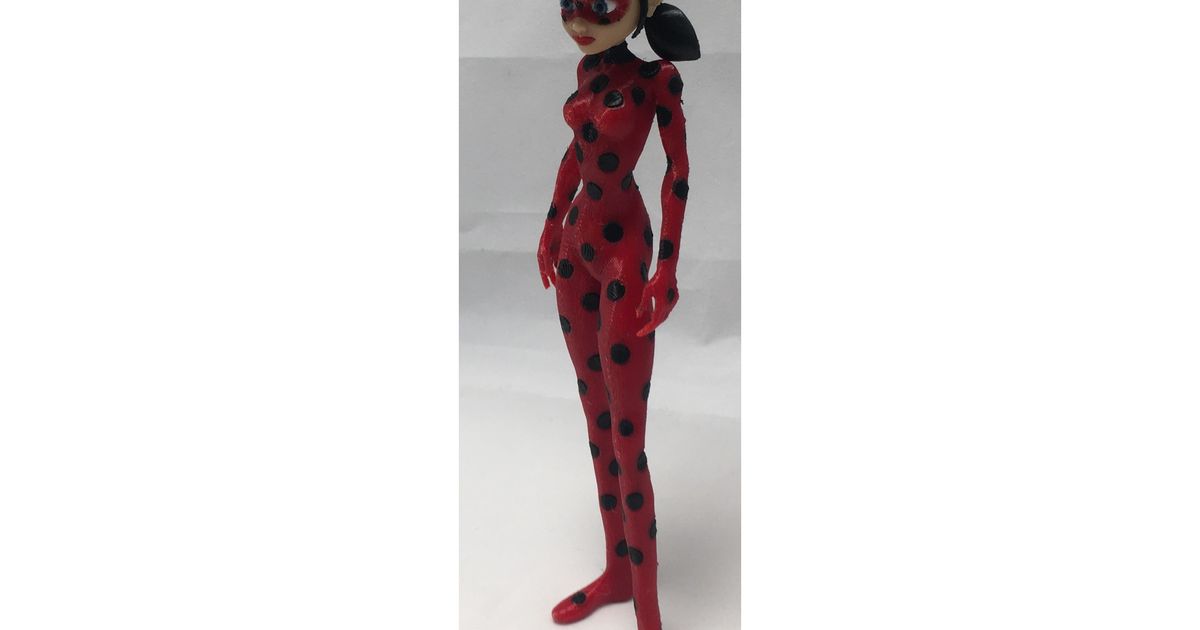 miraculous ladybug - spots-on floatingcam download free stl model printablescom 3d models toys & games action figures statues blender multicolor petg repose 3D print model - Mito3D