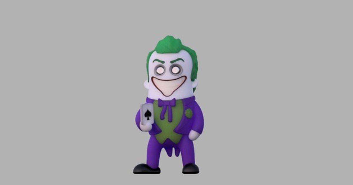 Mini Joker Wekster download frei stl Modell Printablescom 3d Modelle Spielzeuge Spiele Aktion Zahlen Statuen Batman Kumpel 3D print model - Mito3D