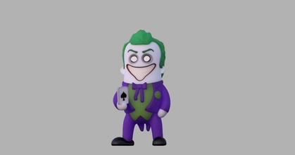 mini joker wekster download free stl model printablescom 3d models toys & games action figures statues batman dude 3d print model - Mito3D