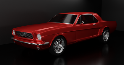 1966 Ford mustang coupe gölge zanaatı tasarımlar indir Bedava stl model printablescom 3d modeller Sanat tasarım 1965 1967mustang 9166mustang klasik araba 3d print model - Mito3D