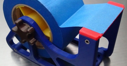 cinta dispensador 3 inch azul Envío tetralita descargar gratis stl modelo imprimiblescom 3d modelos pasatiempo hacedores herramientas 2inch 3inch adhesiva pintor 3d print model - Mito3D