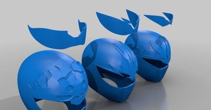 gosei sentai dairanger - ryuu shishi tenma helmets jace1969 download free stl model printablescom 3d models costumes & accessories cosplay general helmet mask 3d print model - Mito3D